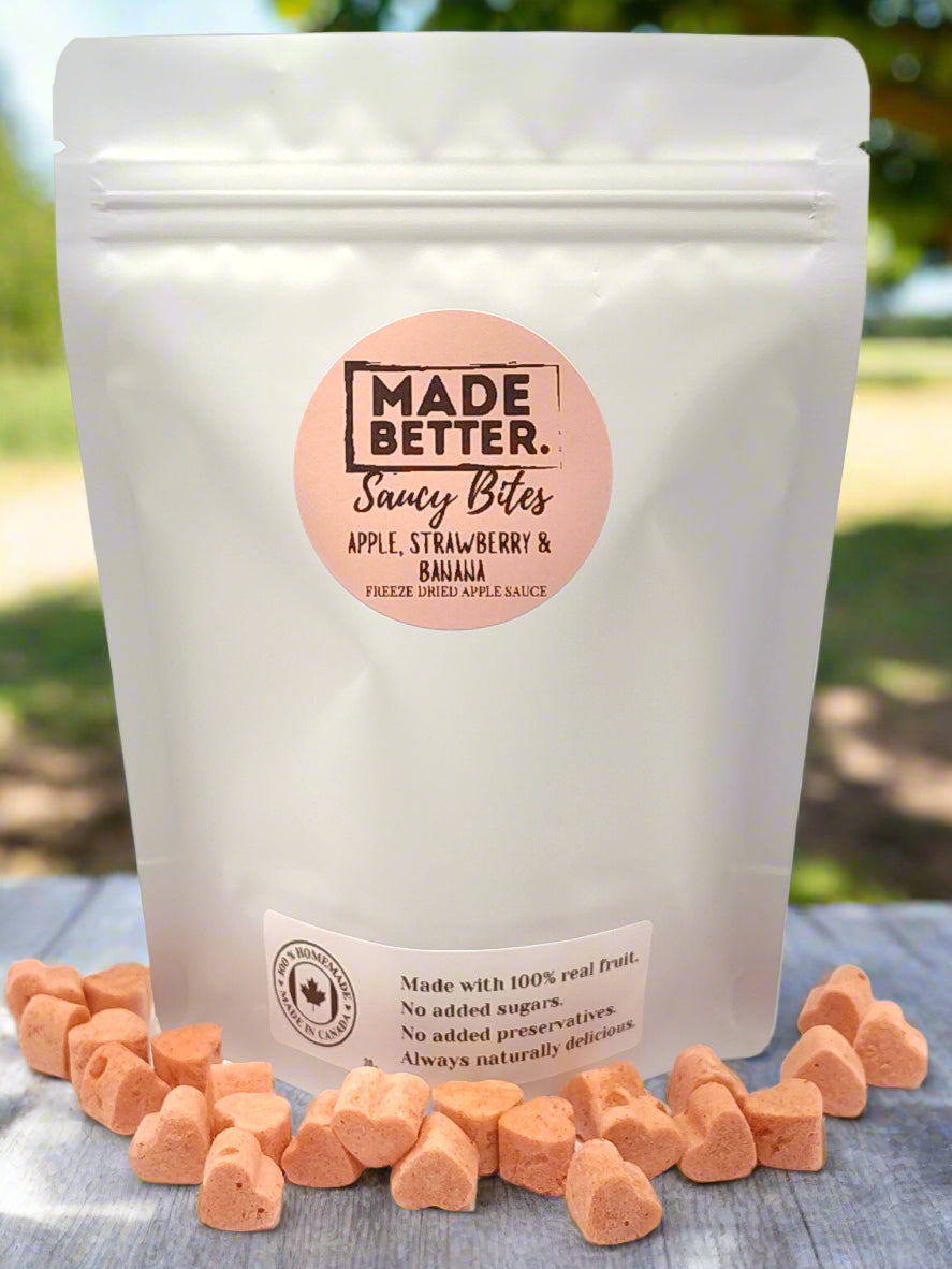 SAUCY BITES - APPLE, STRAWBERRY & BANANA